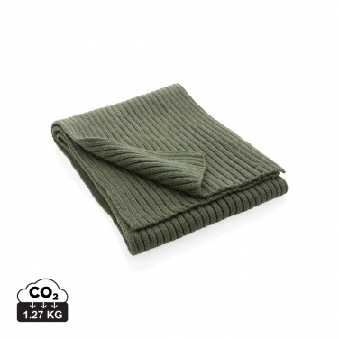 Logo trade promotional giveaways image of: Impact AWARE™ Polylana® knitted scarf 180 x 25cm