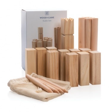 Logo trade business gift photo of: Wooden kubb set