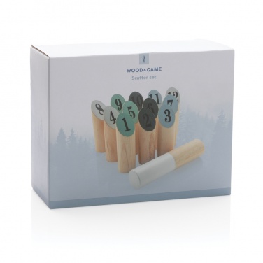 Logo trade promotional giveaways image of: Wooden scatter set