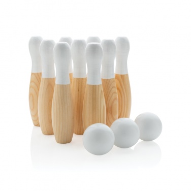 Logotrade promotional item picture of: Wooden skittles set