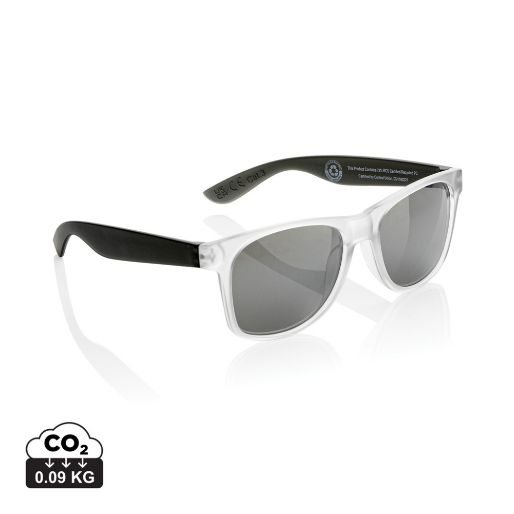 Logotrade promotional giveaways photo of: Gleam RCS recycled PC mirror lens sunglasses