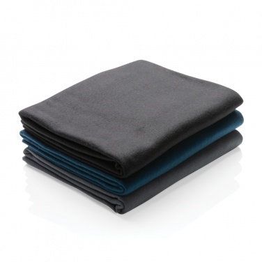 Logo trade promotional merchandise picture of: Fleece blanket in pouch