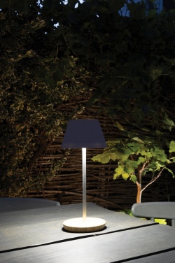 Logo trade advertising product photo of: Pure Glow RCS usb-rechargeable recycled plastic table lamp