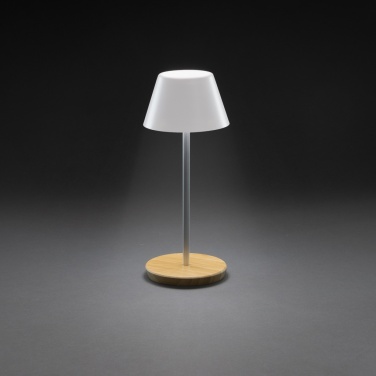 Logo trade promotional gift photo of: Pure Glow RCS usb-rechargeable recycled plastic table lamp