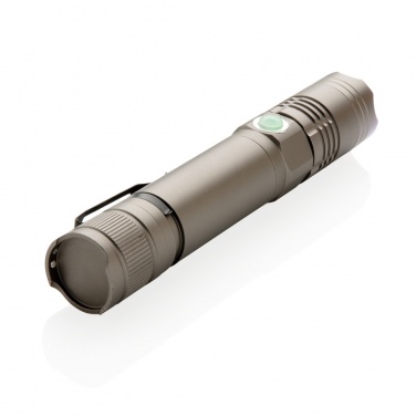 Logo trade promotional merchandise image of: Rechargeable 3W flashlight