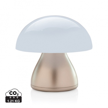 Logo trade promotional merchandise photo of: Luming RCS recycled plastic USB re-chargeable table lamp