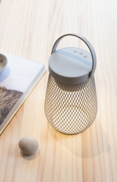 Logo trade promotional items image of: Aurora RCS recycled plastic USB re-chargeable table lamp