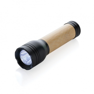Logo trade promotional product photo of: Lucid 1W RCS certified recycled plastic & bamboo torch