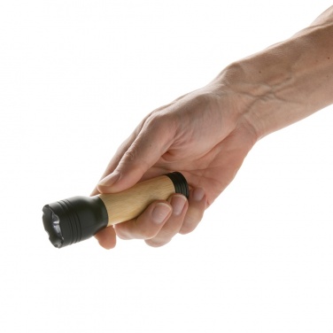 Logotrade promotional merchandise image of: Lucid 1W RCS certified recycled plastic & bamboo torch