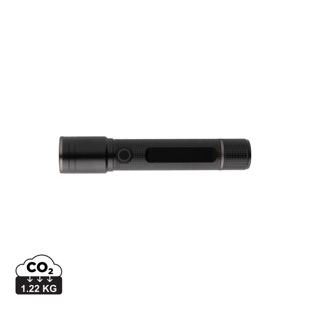 Logo trade advertising products picture of: Gear X RCS recycled aluminum USB-rechargeable torch