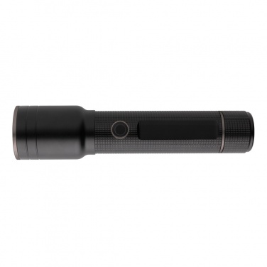 Logo trade promotional gift photo of: RCS recycled aluminum USB-rechargeable heavy duty torch