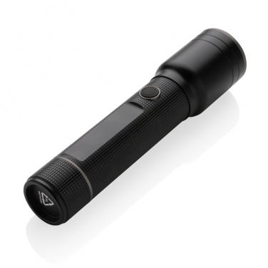 Logotrade promotional giveaway image of: RCS recycled aluminum USB-rechargeable heavy duty torch