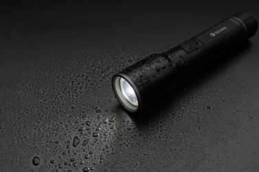 Logotrade promotional product image of: RCS recycled aluminum USB-rechargeable heavy duty torch