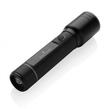 Logotrade promotional giveaway picture of: RCS recycled aluminum USB-rechargeable heavy duty torch