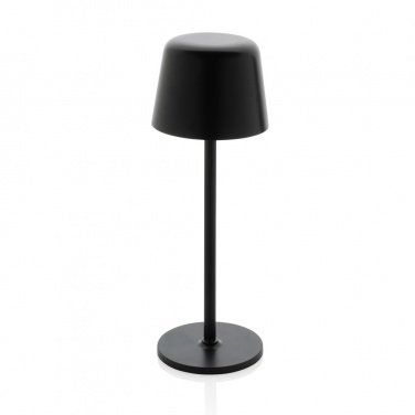 Logo trade advertising product photo of: Zenic RCS recycled plastic USB re-chargable table lamp