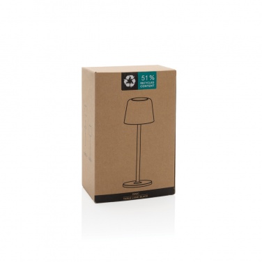 Logo trade business gift photo of: Zenic RCS recycled plastic USB re-chargable table lamp