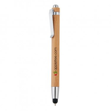 Logo trade promotional gifts image of: Bamboo stylus pen