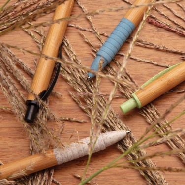 Logo trade promotional merchandise picture of: Bamboo & wheat straw pen