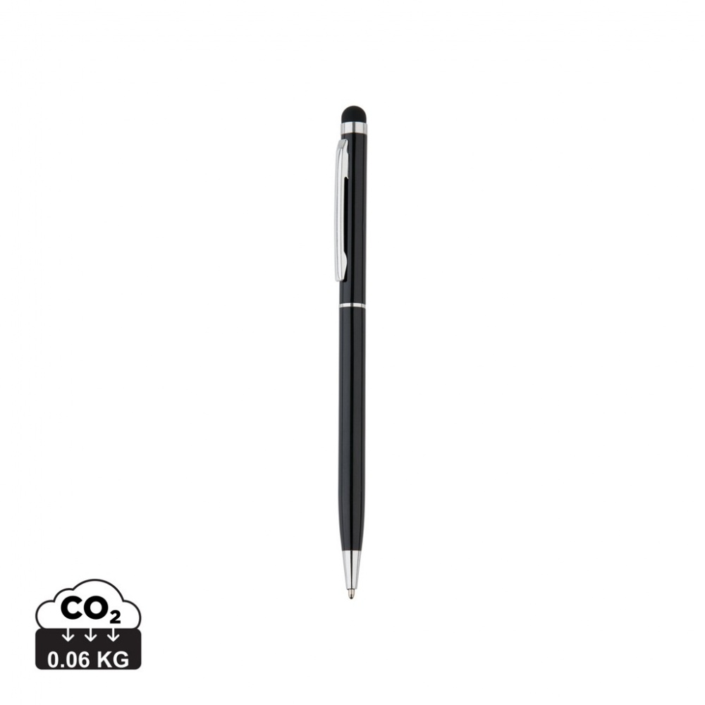 Logo trade promotional merchandise image of: Thin metal stylus pen