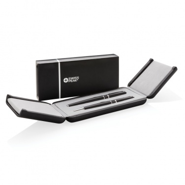 Logo trade promotional products image of: Swiss Peak deluxe pen set