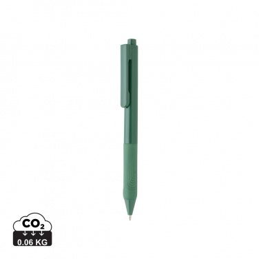 Logo trade advertising product photo of: X9 solid pen with silicone grip