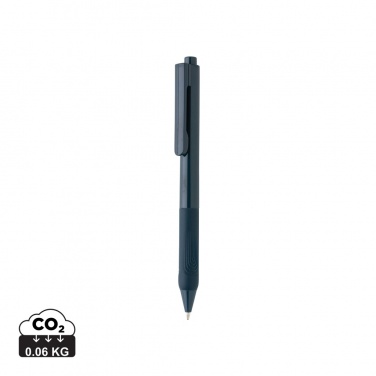 Logo trade promotional products image of: X9 solid pen with silicone grip