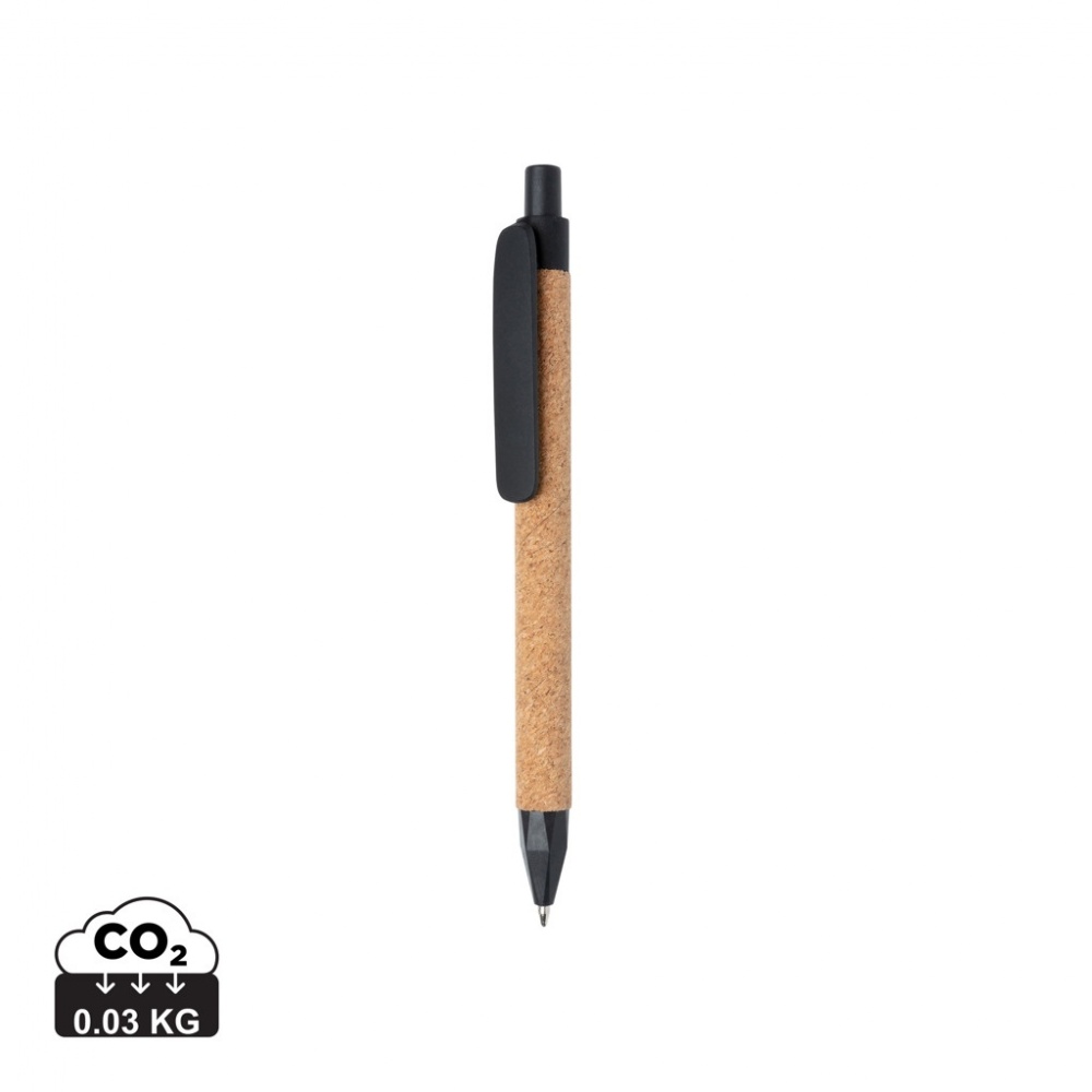 Logotrade promotional gift picture of: Write wheatstraw and cork pen