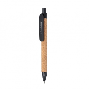 Logo trade advertising products picture of: Write wheatstraw and cork pen
