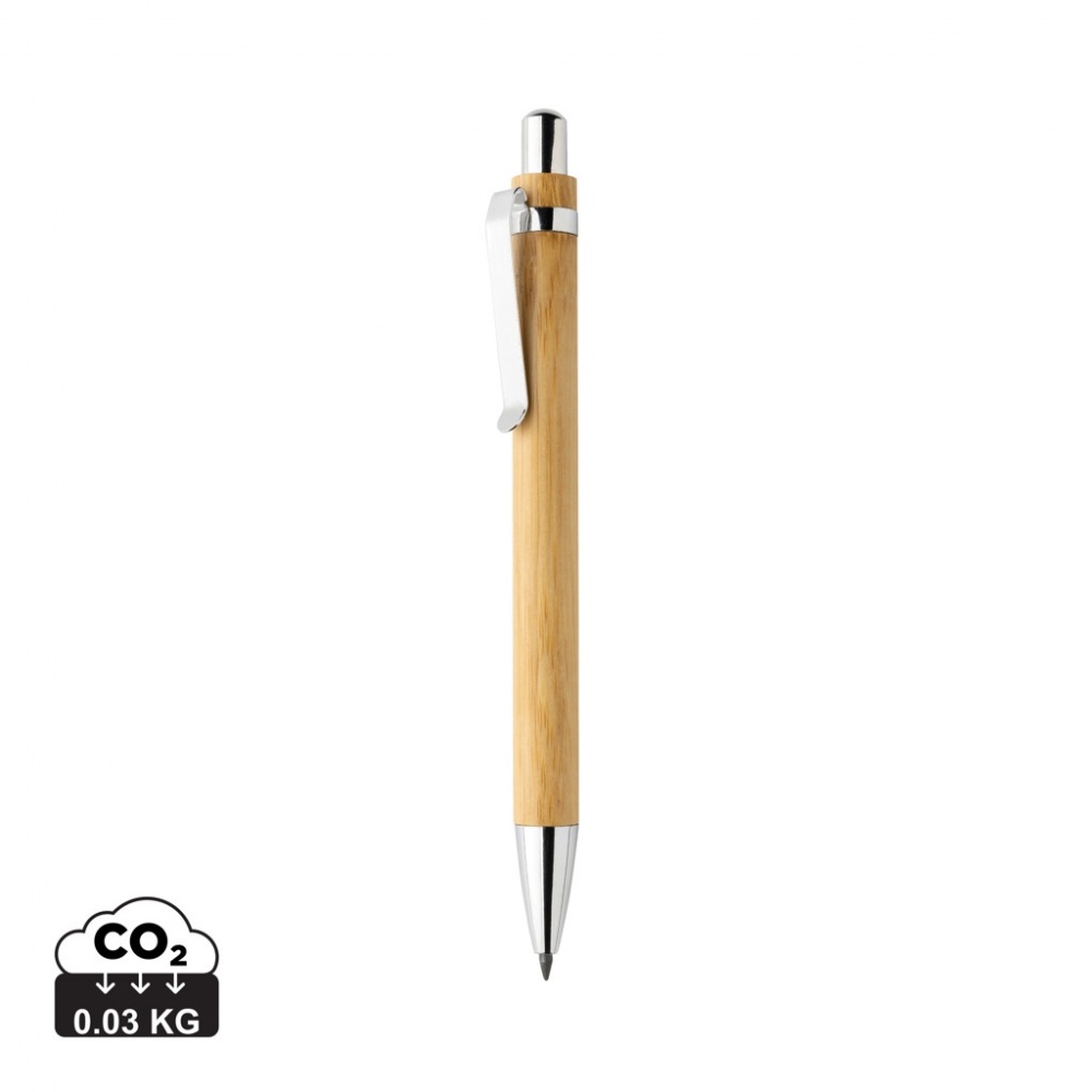 Logo trade advertising products image of: Pynn bamboo infinity pen