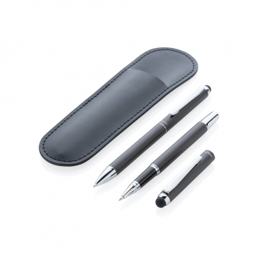 Logotrade advertising product picture of: Swiss Peak deluxe pen set in PU pouch