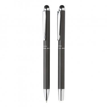 Logo trade business gift photo of: Swiss Peak deluxe pen set in PU pouch