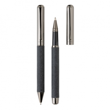 Logo trade promotional gifts picture of: Recycled leather pen set