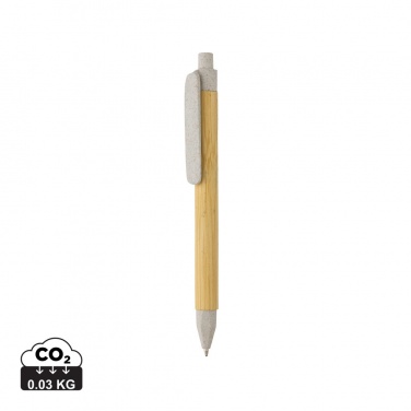 Logo trade promotional items picture of: Write responsible recycled paper barrel pen