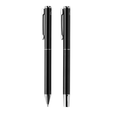 Logo trade promotional product photo of: Swiss Peak Cedar RCS certified recycled aluminum pen set