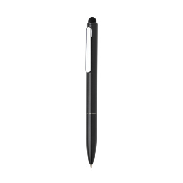 Logotrade promotional item picture of: Kymi RCS certified recycled aluminium pen with stylus