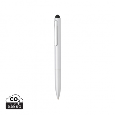 Logo trade promotional products picture of: Kymi RCS certified recycled aluminium pen with stylus