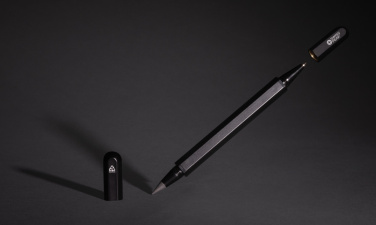 Logo trade promotional products image of: Swiss Peak Storm RCS recycled aluminum dual tip pen