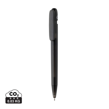 Logo trade advertising product photo of: Devin GRS certified RABS pen transparent
