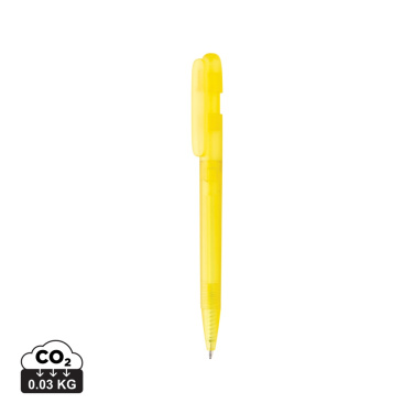 Logotrade promotional gift picture of: Devin GRS certified RABS pen transparent