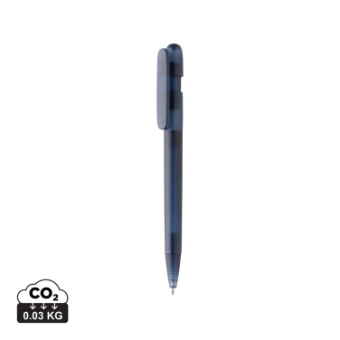 Logo trade promotional merchandise image of: Devin GRS certified RABS pen transparent