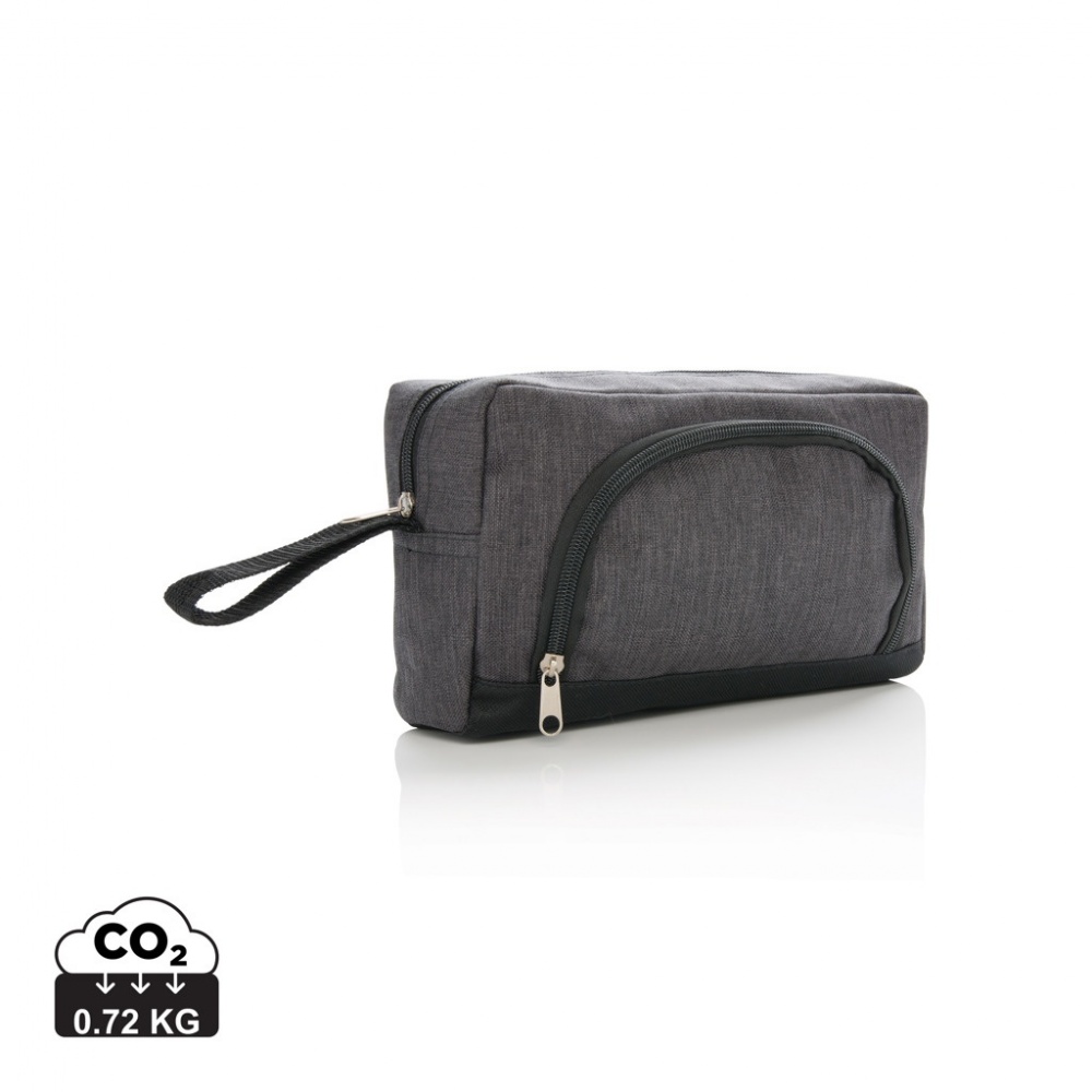 Logo trade promotional merchandise picture of: Classic two tone toiletry bag