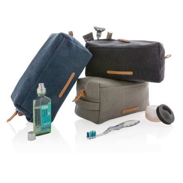 Logotrade promotional merchandise photo of: Canvas toiletry bag PVC free