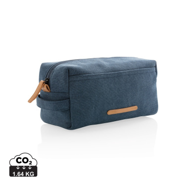 Logotrade promotional product picture of: Canvas toiletry bag PVC free