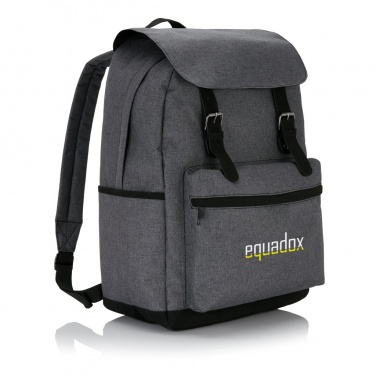 Logo trade promotional merchandise photo of: Laptop backpack with magnetic buckle straps