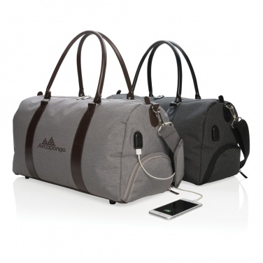 Logo trade promotional merchandise image of: Weekend bag with USB A output