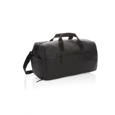 Logo trade business gift photo of: Fashion black weekend bag PVC free