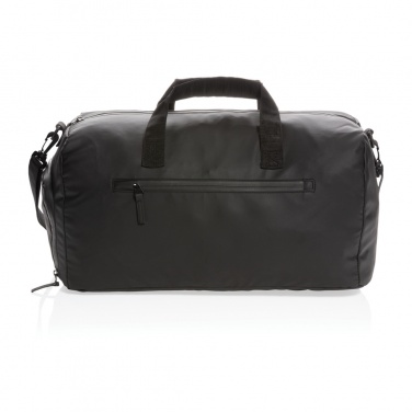 Logo trade promotional giveaways image of: Fashion black weekend bag PVC free