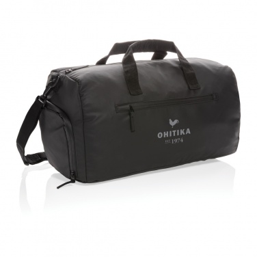 Logotrade promotional merchandise image of: Fashion black weekend bag PVC free