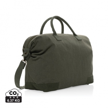 Logo trade promotional merchandise picture of: Kezar AWARE™ 500 gsm recycled canvas deluxe weekend bag