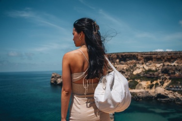 Logo trade promotional merchandise photo of: Impact Aware™ 285gsm rcanvas duffel bag undyed